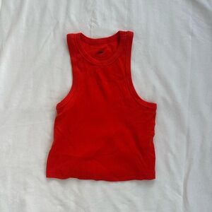 Anthropologie Bright Red Tank Top